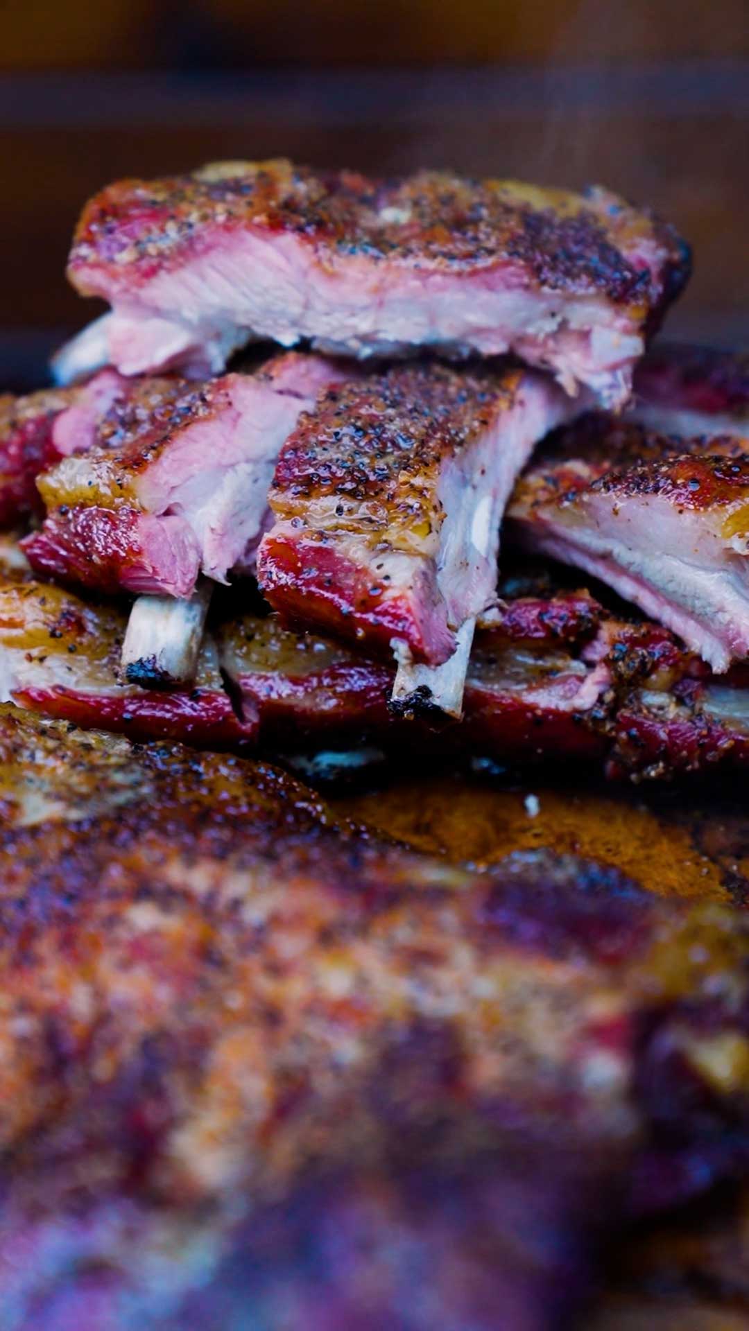 Costine al barbecue in cottura con il rub Rib-a-licious di MissBBQ Italy